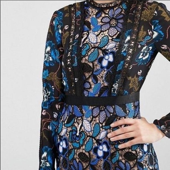 Self Portrait Maxine Guipure Floral Lace D… - Picture 4 of 14